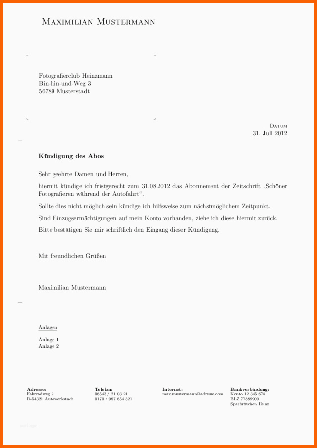 Überraschen formellen Brief Mit Latex Und G Brief2 Setzen