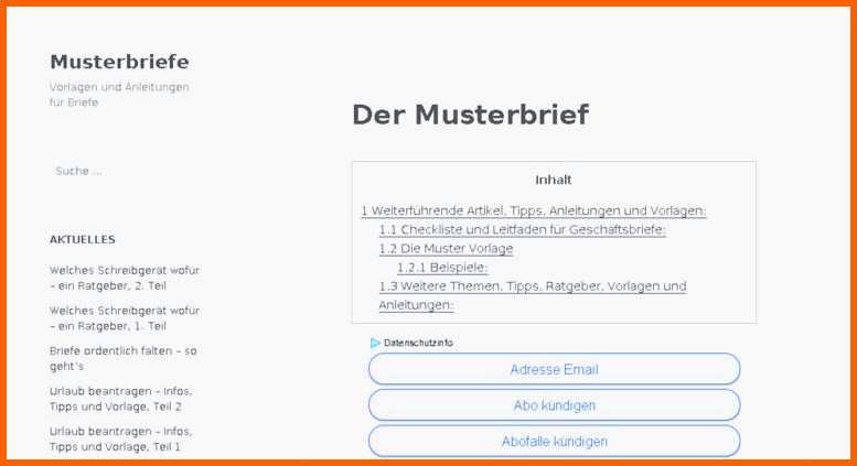 Überraschen Kündigung Kindergarten Umzug Muster Vorlage Kündigung