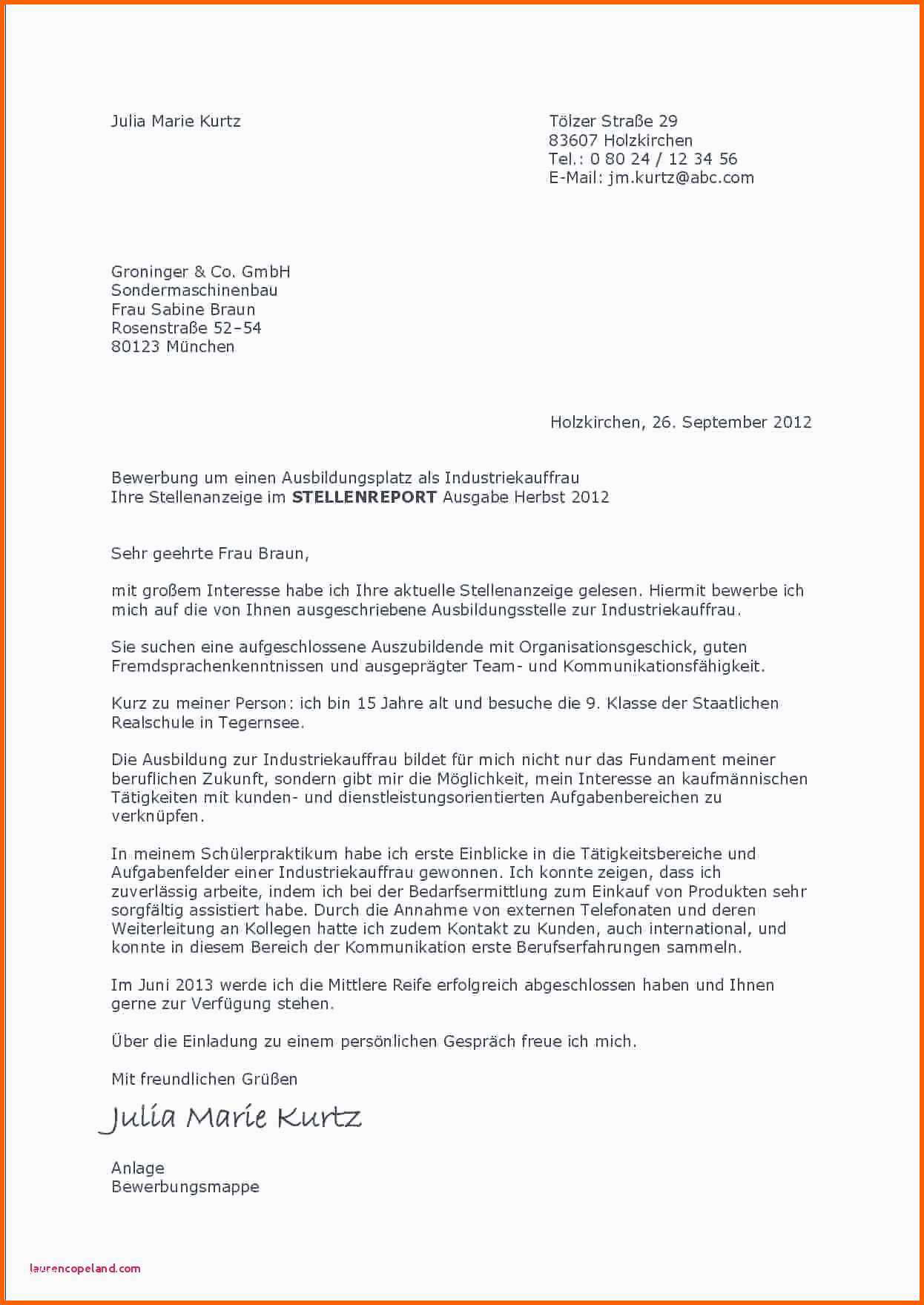 Überraschen Schulerjob Bewerbung Vorlage Bewerbung Fur Eine Schule