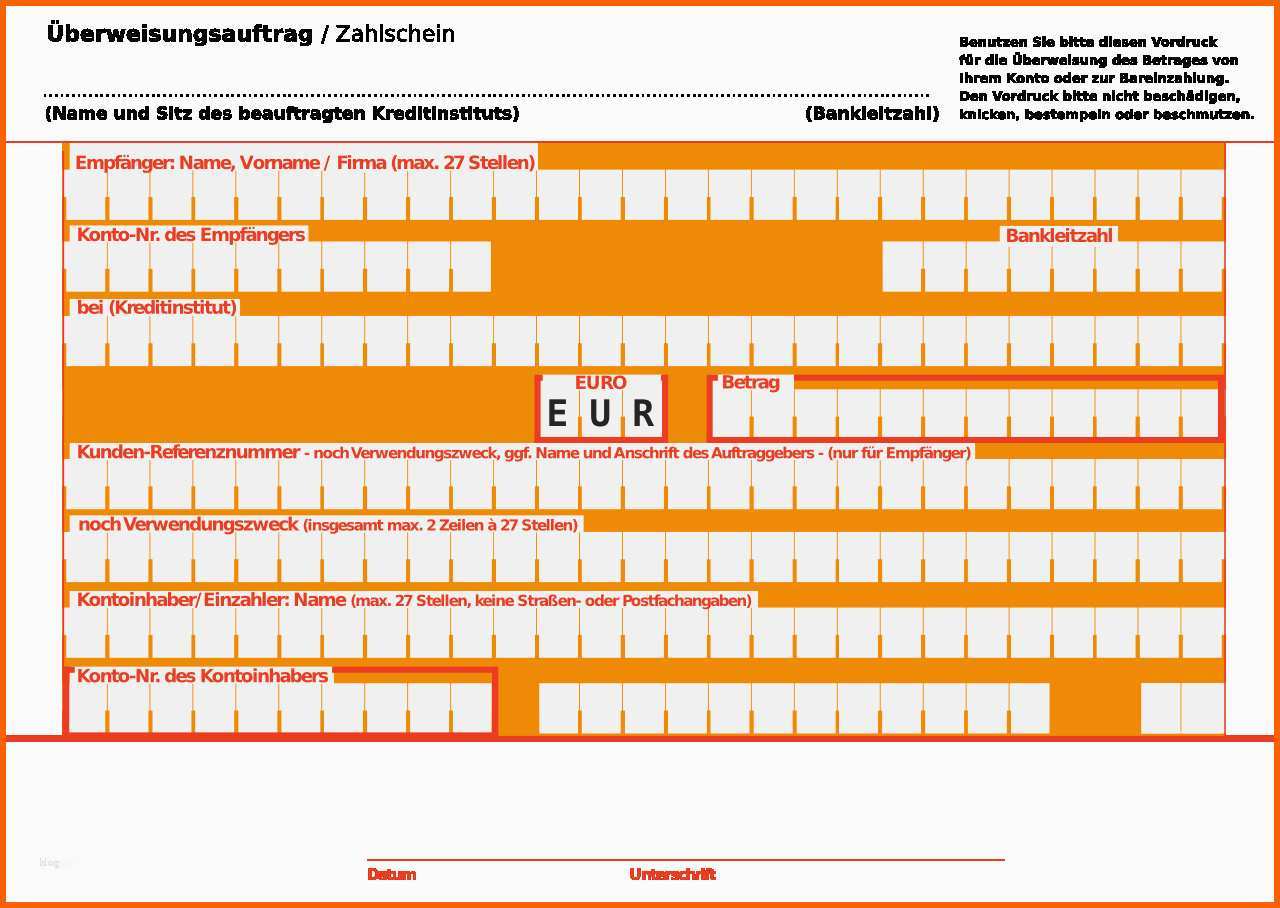 Überraschen Sepa überweisung Vorlage Word Einzigartig Kann Ich