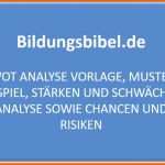 Überraschen Swot Analyse Vorlage Muster Beispiel Stärken Und