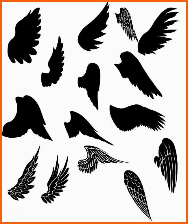 Überraschen Tattoo Vorlagen Fluegel Motiv Verschiedene Designs