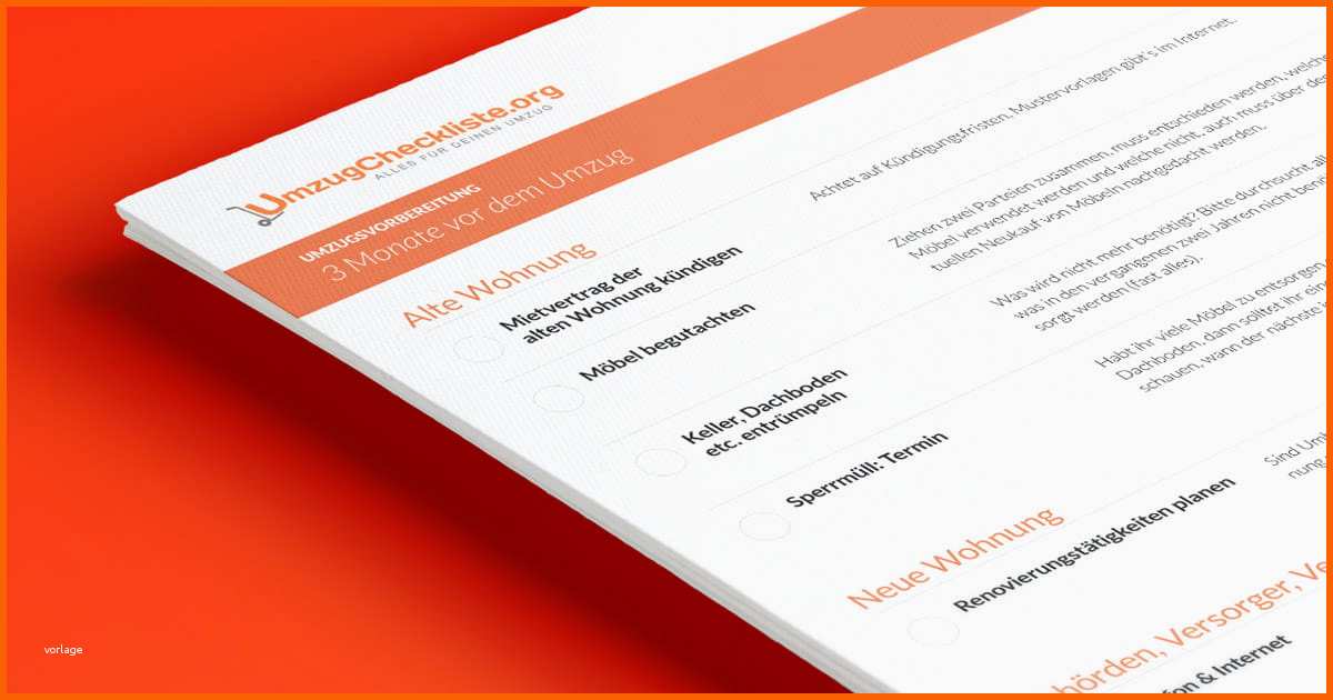 Überraschen Umzugcheckliste