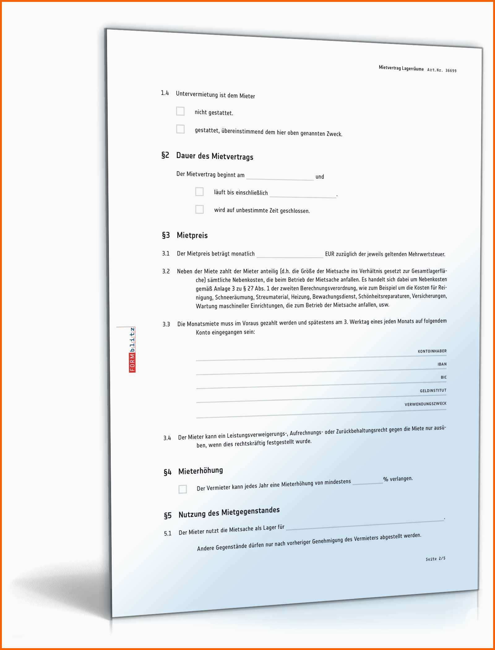 Überraschen Untermietvertrag Vorlage Pdf Untermietvertrag Muster Und