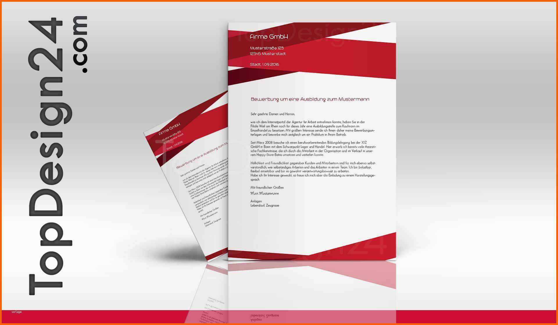 Überraschen Vorlage Deckblatt Bewerbung topdesign24 topbewerbung