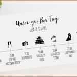 Überraschen Zeitplan Hochzeit