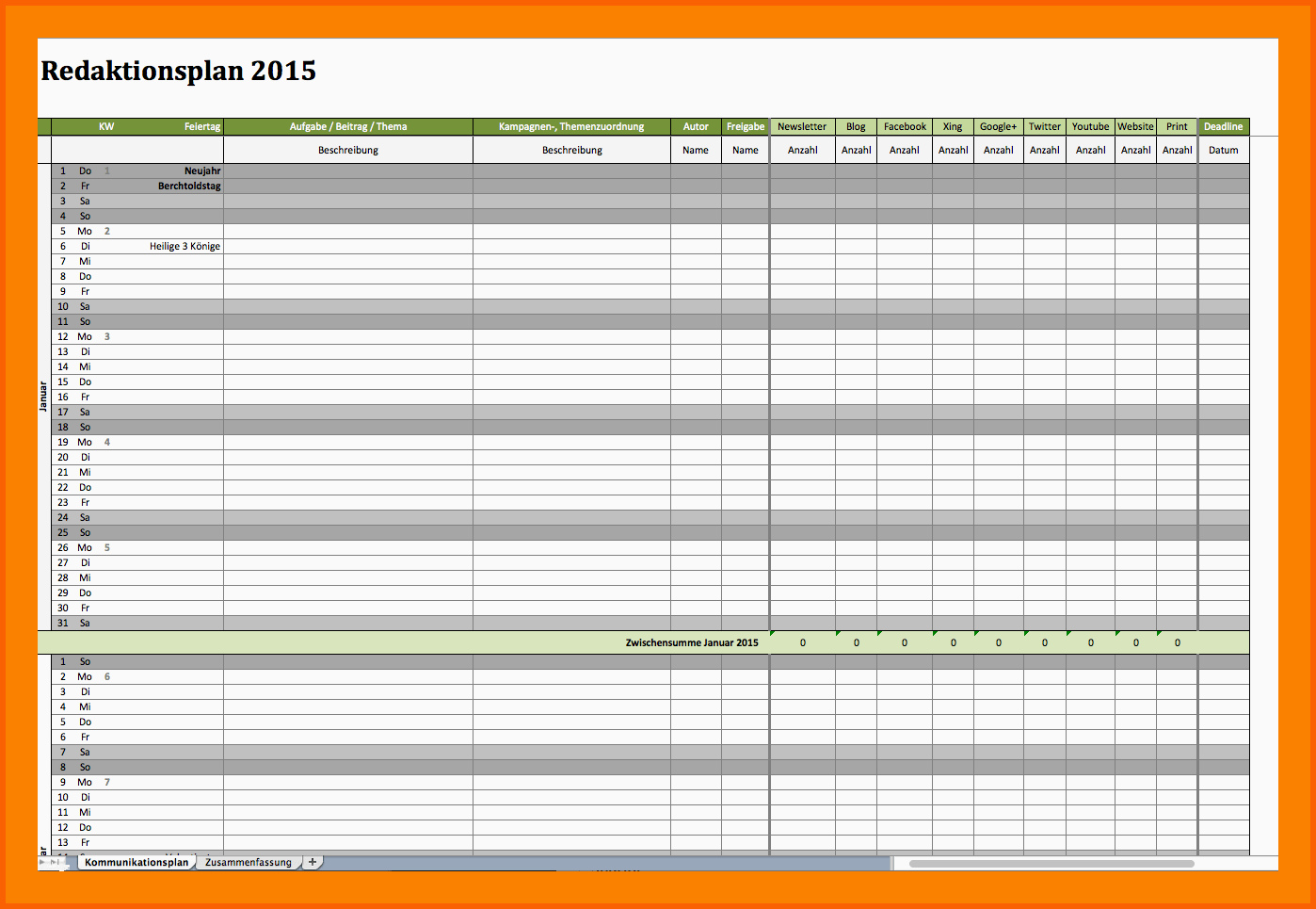 Ungewöhnlich 10 Wochenplan Vorlage Excel
