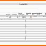 Ungewöhnlich 11 Inventurliste Vorlage
