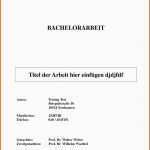 Ungewöhnlich 15 Hausarbeit Deckblatt