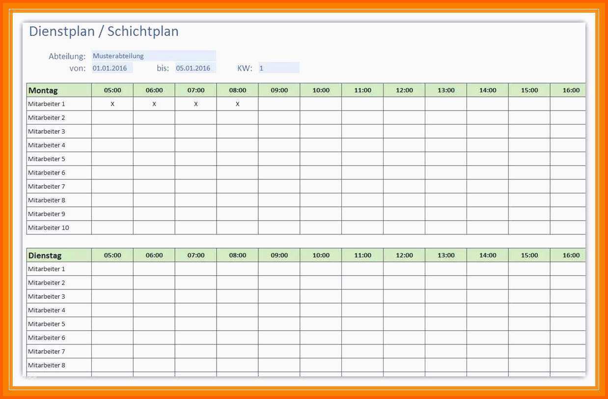 Ungewöhnlich 8 Arbeitsplan Vorlage Kostenlos