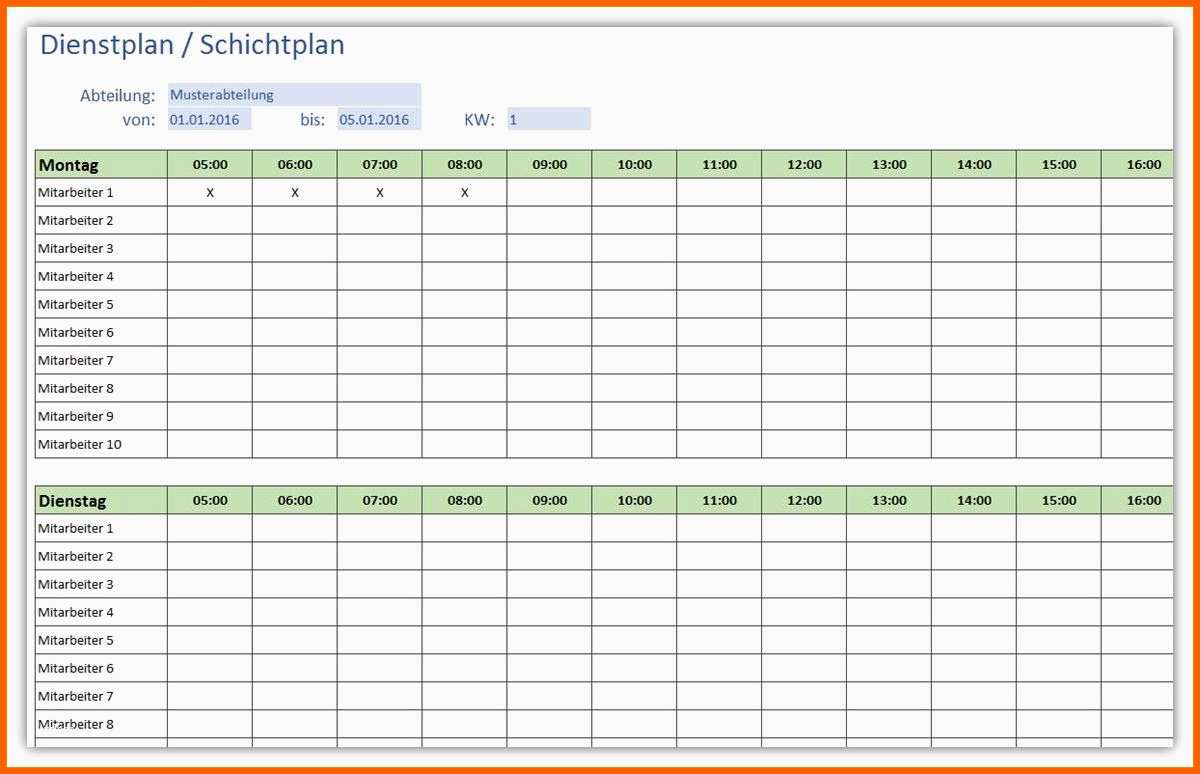 Ungewöhnlich 9 Arbeitsplan Vorlage Kostenlos