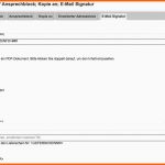 Ungewöhnlich Adress Ansprechblock Kopie An E Mail Signatur