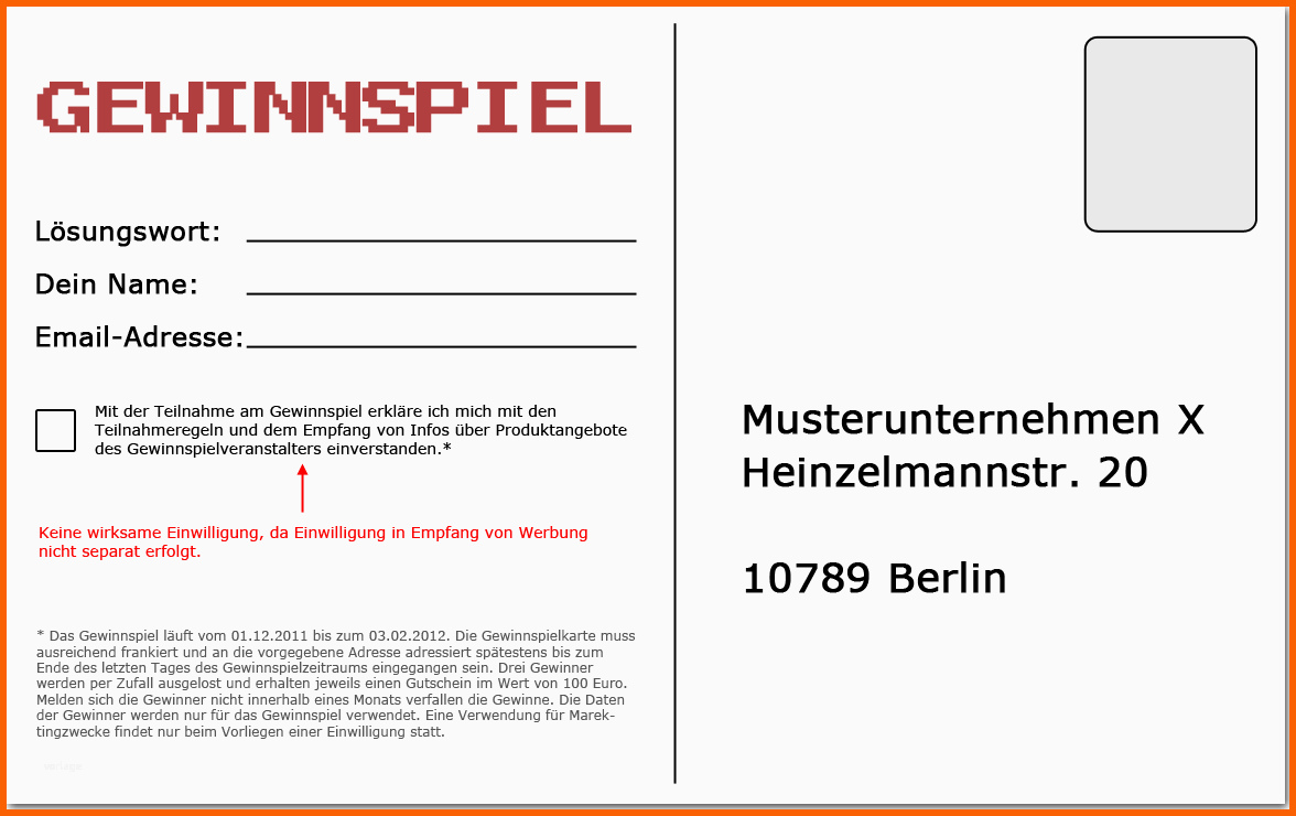 Ungewöhnlich Adressen Für Direktmarketing Mit Gewinnspielkarten Wirksam