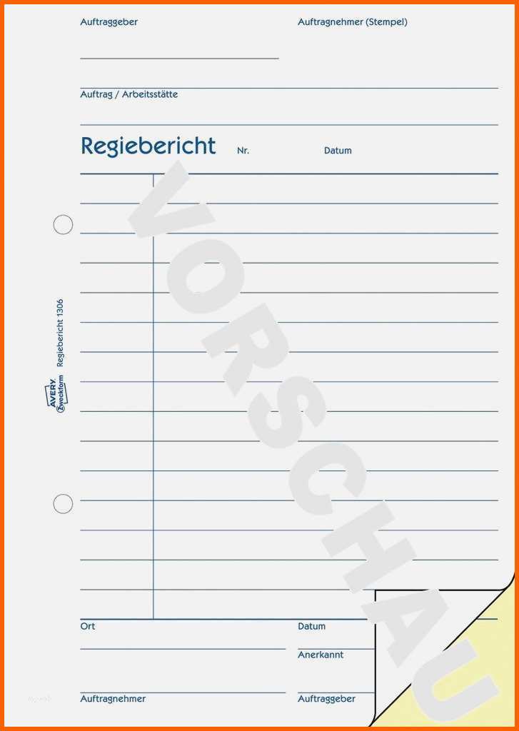 Ungewöhnlich Arbeitsbericht Vorlage Handwerk Kostenlos Luxus