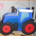 Ungewöhnlich Bastelpackung Laterne Traktor Blau Rot