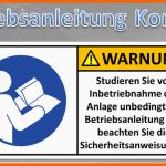 Ungewöhnlich Betriebsanleitung Konzept Know now Vorlagen