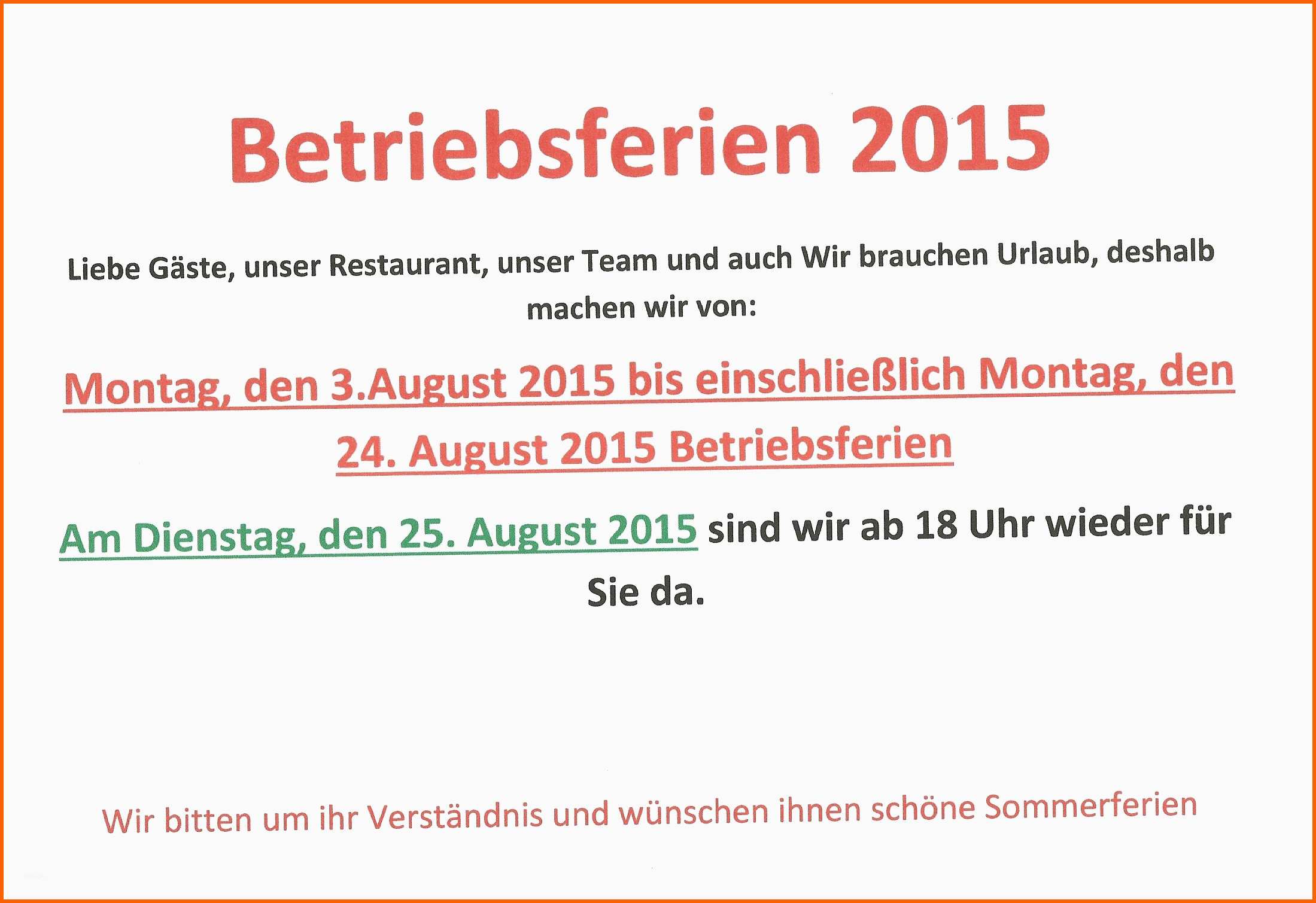 Ungewöhnlich Betriebsferien 2015 Trattoria Pizzeria Montanara Da Beppo
