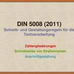 Ungewöhnlich Din 5008 2011 Schreib Und Gestaltungsregeln Für