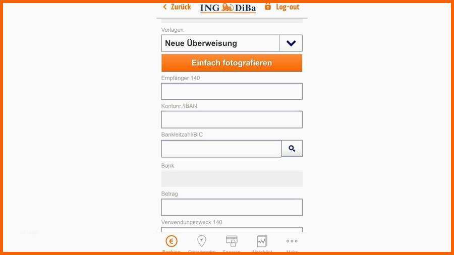 Ungewöhnlich Ing Diba Bankleitzahl