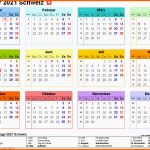 Ungewöhnlich Kalender 2021 Schweiz In Excel Zum Ausdrucken