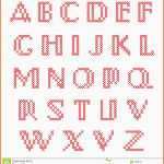 Ungewöhnlich Kreuzstich Alphabet Stockbilder Bild
