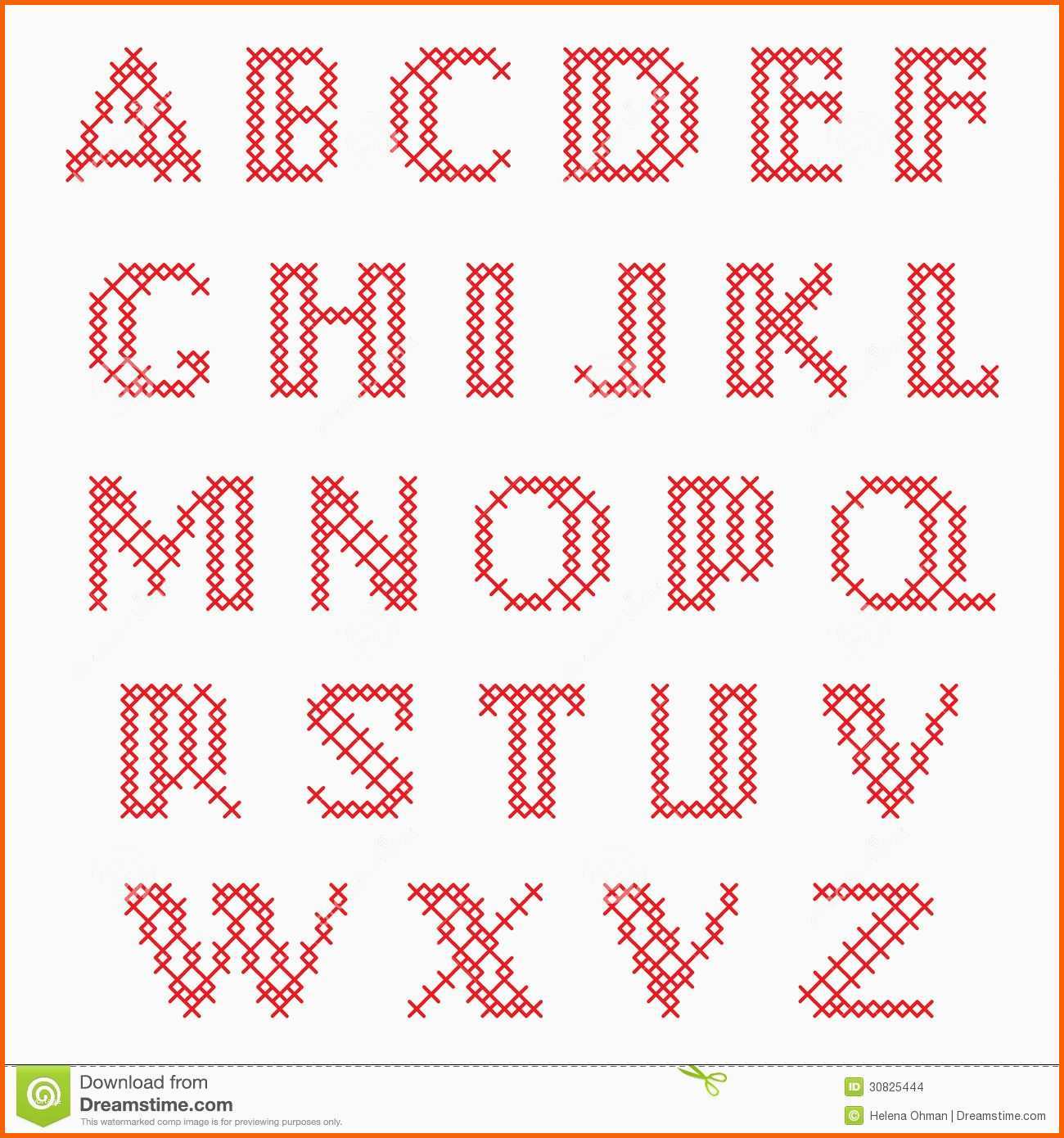 Ungewöhnlich Kreuzstich Alphabet Stockbilder Bild | Kostenlos Vorlagen