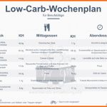 Ungewöhnlich Low Carb Wochenplan Für Berufstätige