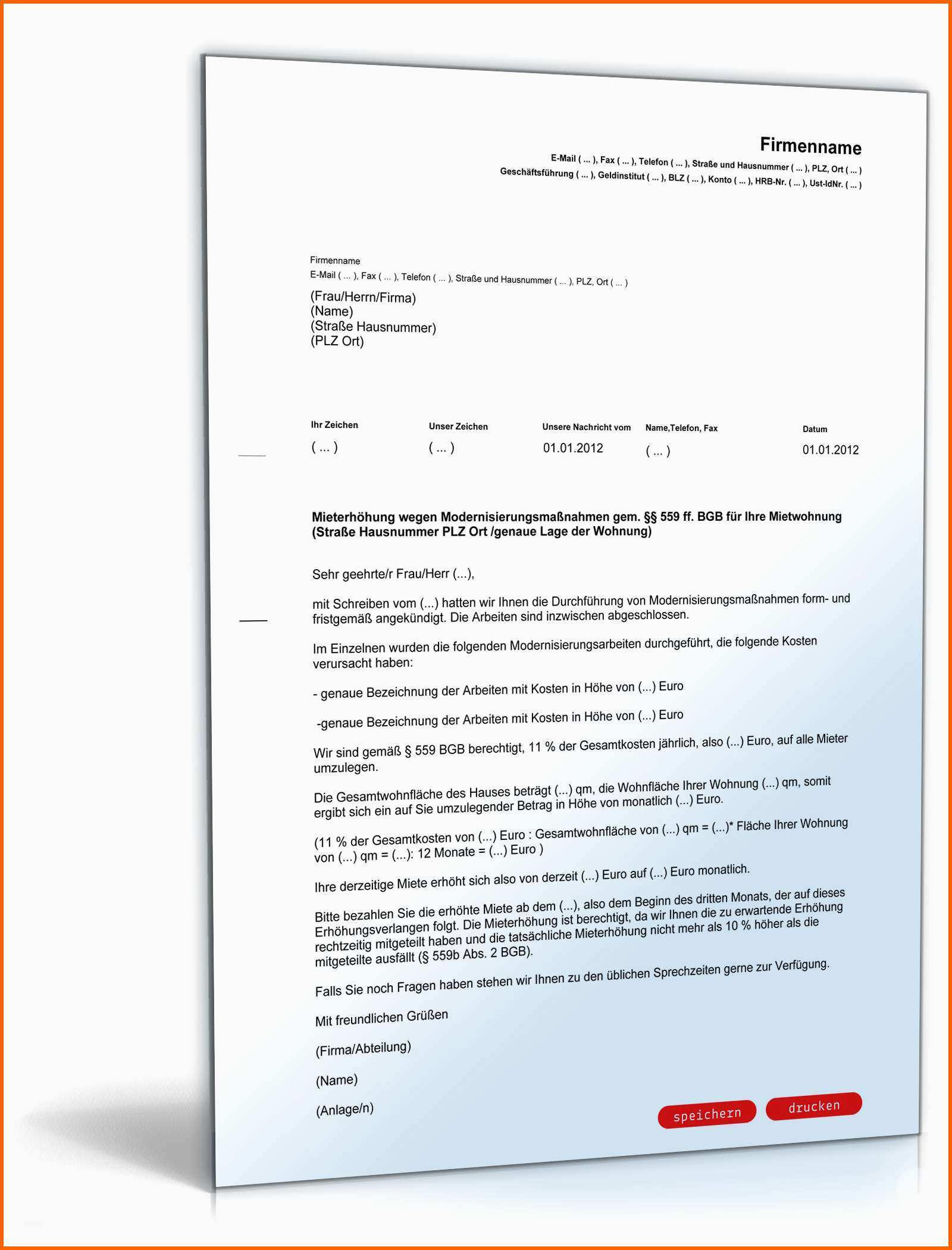 Ungewöhnlich Mieterhöhung Modernisierungsmaßnahmen