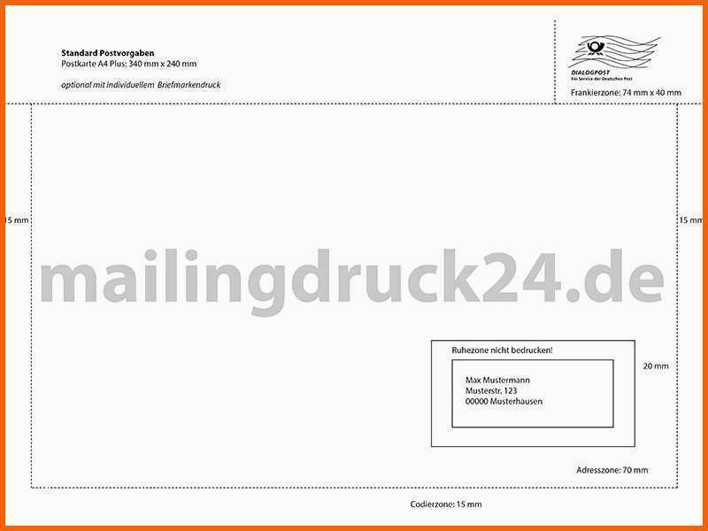 Ungewöhnlich Postkarte Vorlage Word