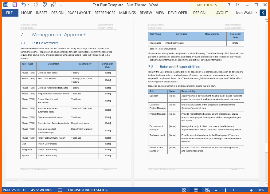 Ungewöhnlich Test Plan – Download Ms Word & Excel Template