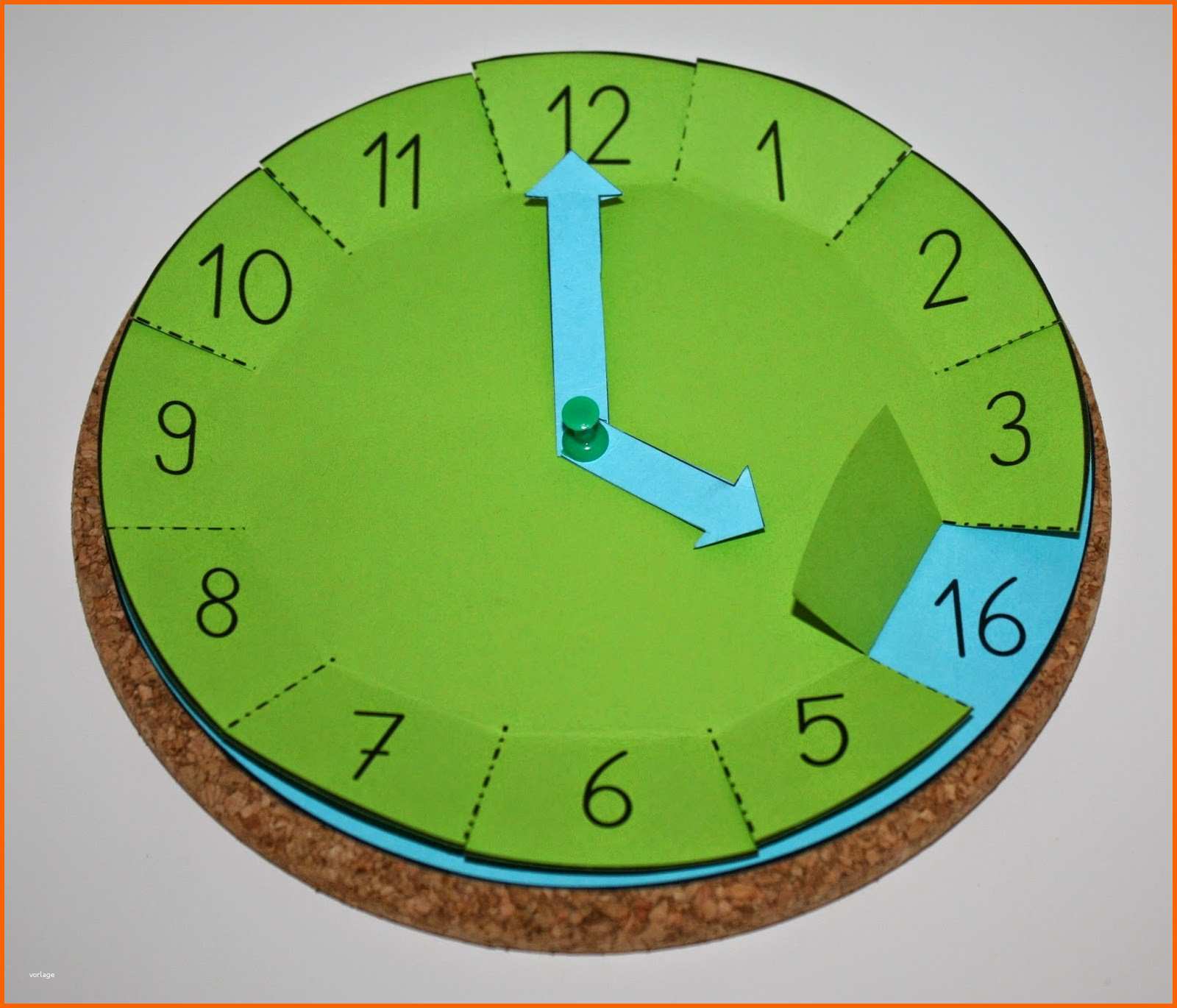 Ungewöhnlich Uhr Vorlage Zum Ausdrucken Avec Uhr Selber Basteln Et Uhr