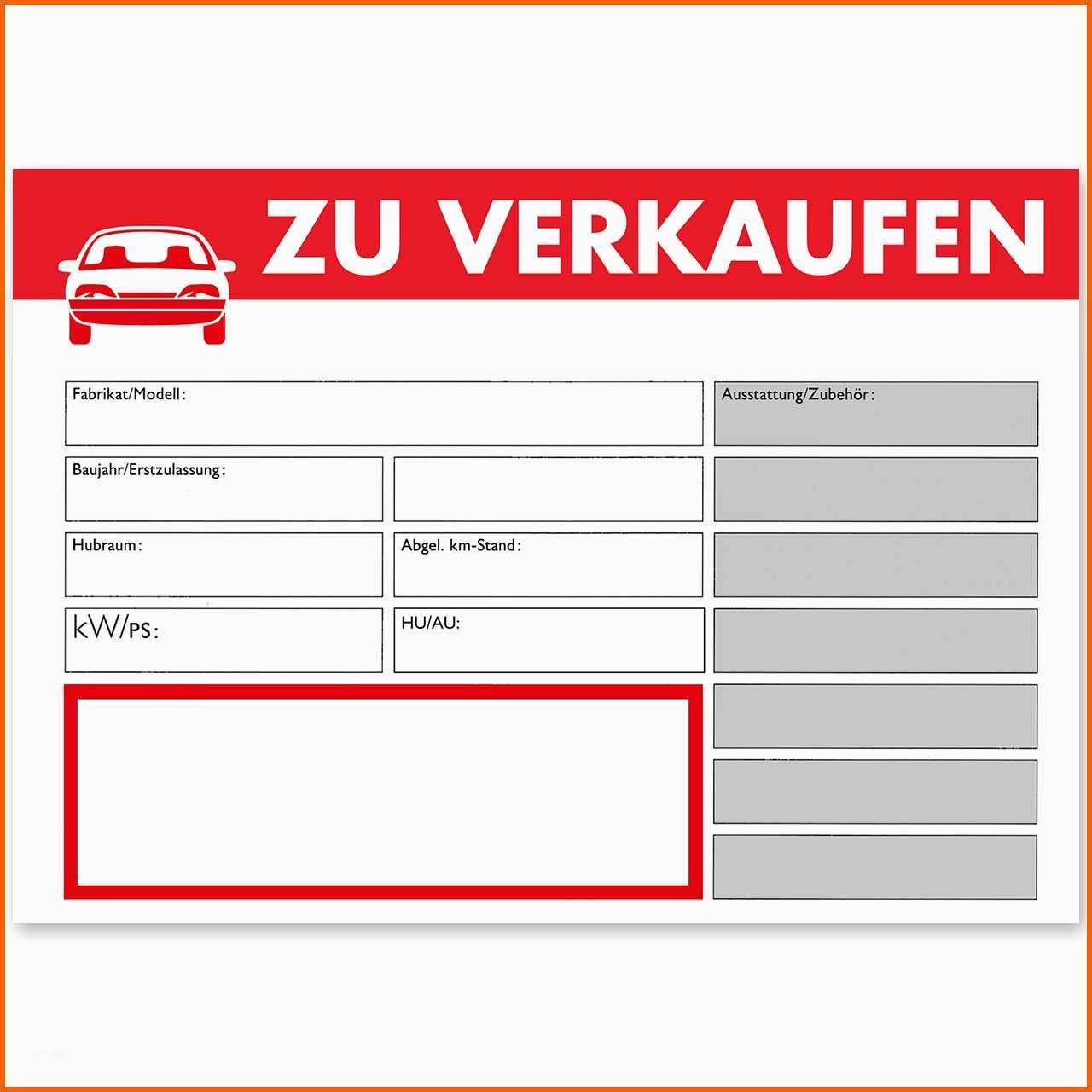 Ungewöhnlich Verkaufsschild Din A3 "zu Verkaufen" Mit Universal