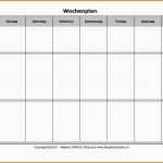 Unglaublich 10 Vorlage Wochenplan