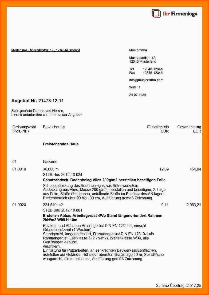 Unglaublich 12 Angebot Schreiben Vorlage
