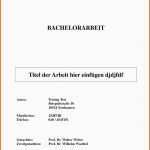 Unglaublich 15 Hausarbeit Deckblatt