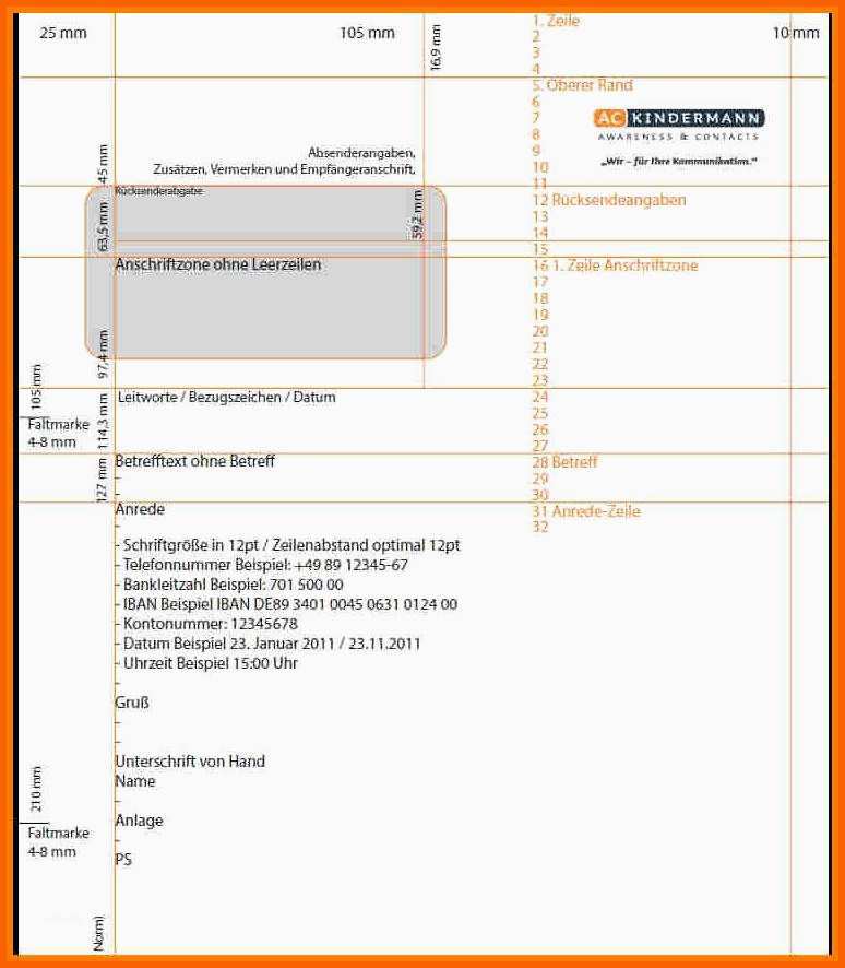 Unglaublich 7 Din 5008 Geschäftsbrief Vorlage Word