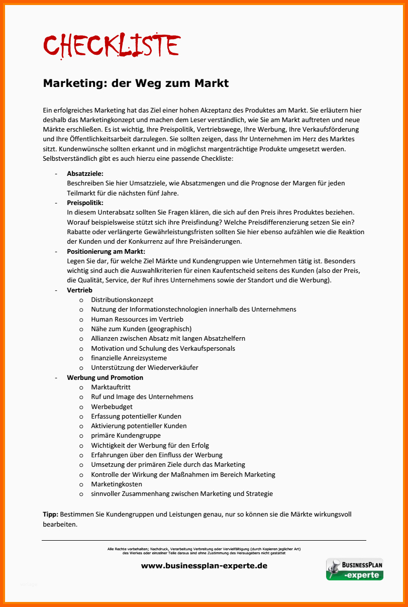 Unglaublich 9 Marketingkonzept Muster