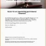 Unglaublich Download Testament Vorlagen Und Muster
