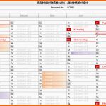 Unglaublich Excel Arbeitszeit Jahreskalender Abwesenheiten