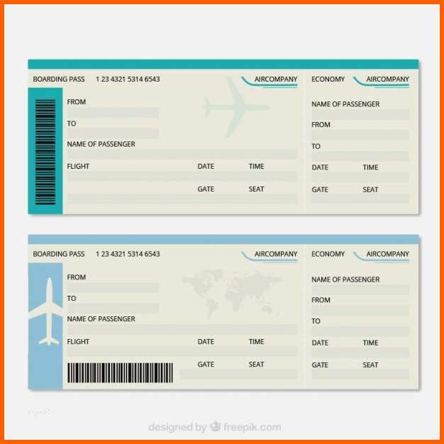 Unglaublich Flugticket Vorlage Download Wunderbar Große Bordkarte