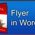 Unglaublich Flyer Selber Machen In Word