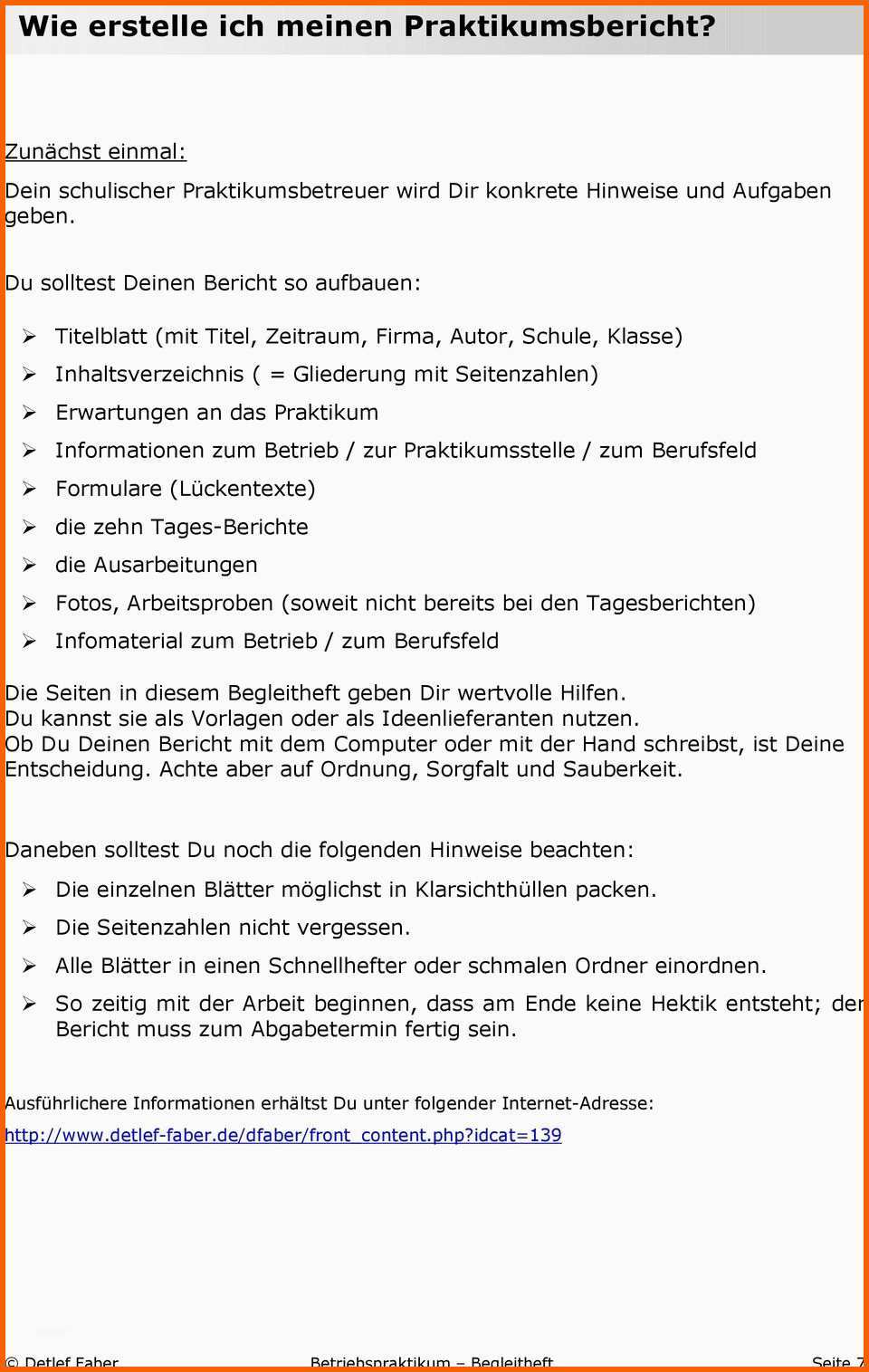 Unglaublich Mein Betriebspraktikum Pdf