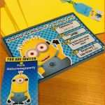 Unglaublich Minion Geburtstagseinladung Selber Basteln