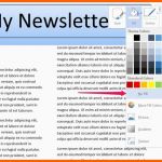 Unglaublich Newsletter Vorlage Word – Wordde