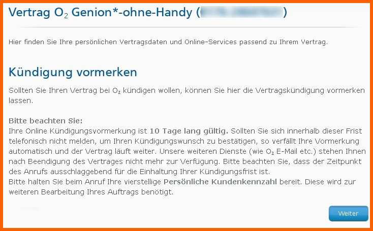 Unglaublich O2 Kündigung Vorlage Zum Drucken
