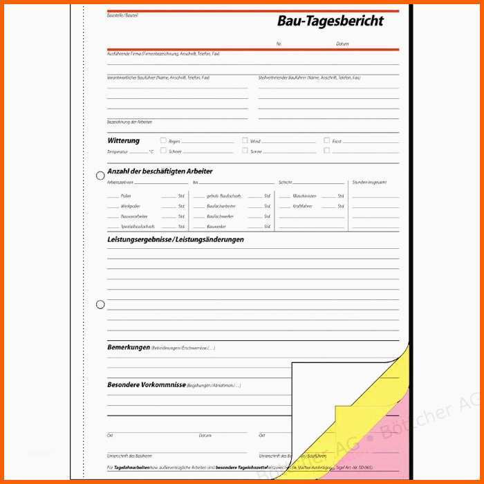 Unglaublich Sigel Sd063 Bautagebuch A4 3 X 40 Blatt Sd