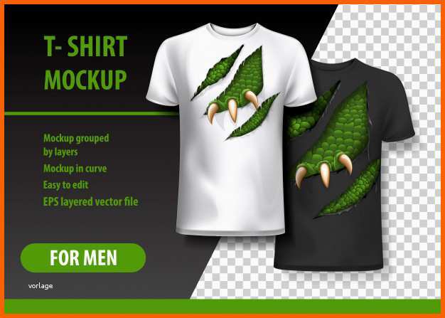 Unglaublich T Shirt Vorlage Voll Editierbar