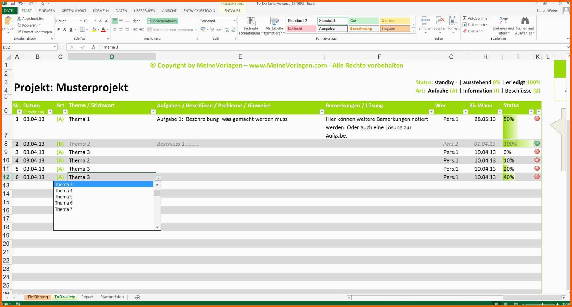 Unglaublich to Do Liste Excel Vorlage Kostenlos to Do Liste Excel