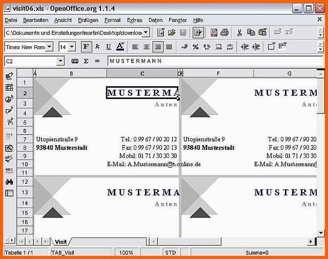 Unglaublich Visitenkarten Word Vorlage – Wordde