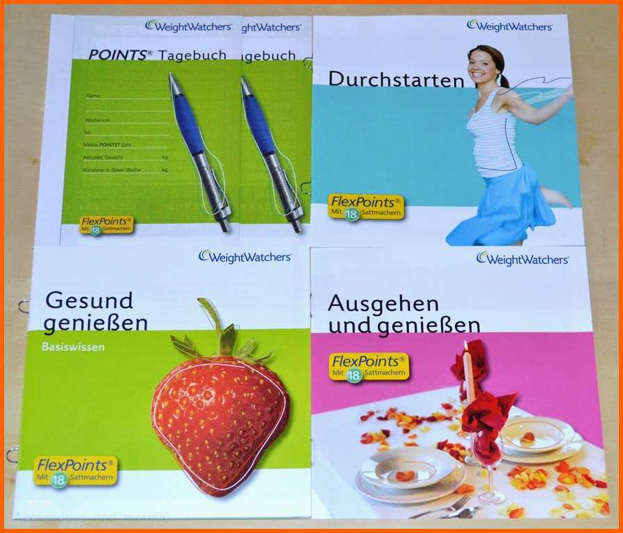 Unglaublich Weight Watchers Start Broschüren Points Analyse Ihr